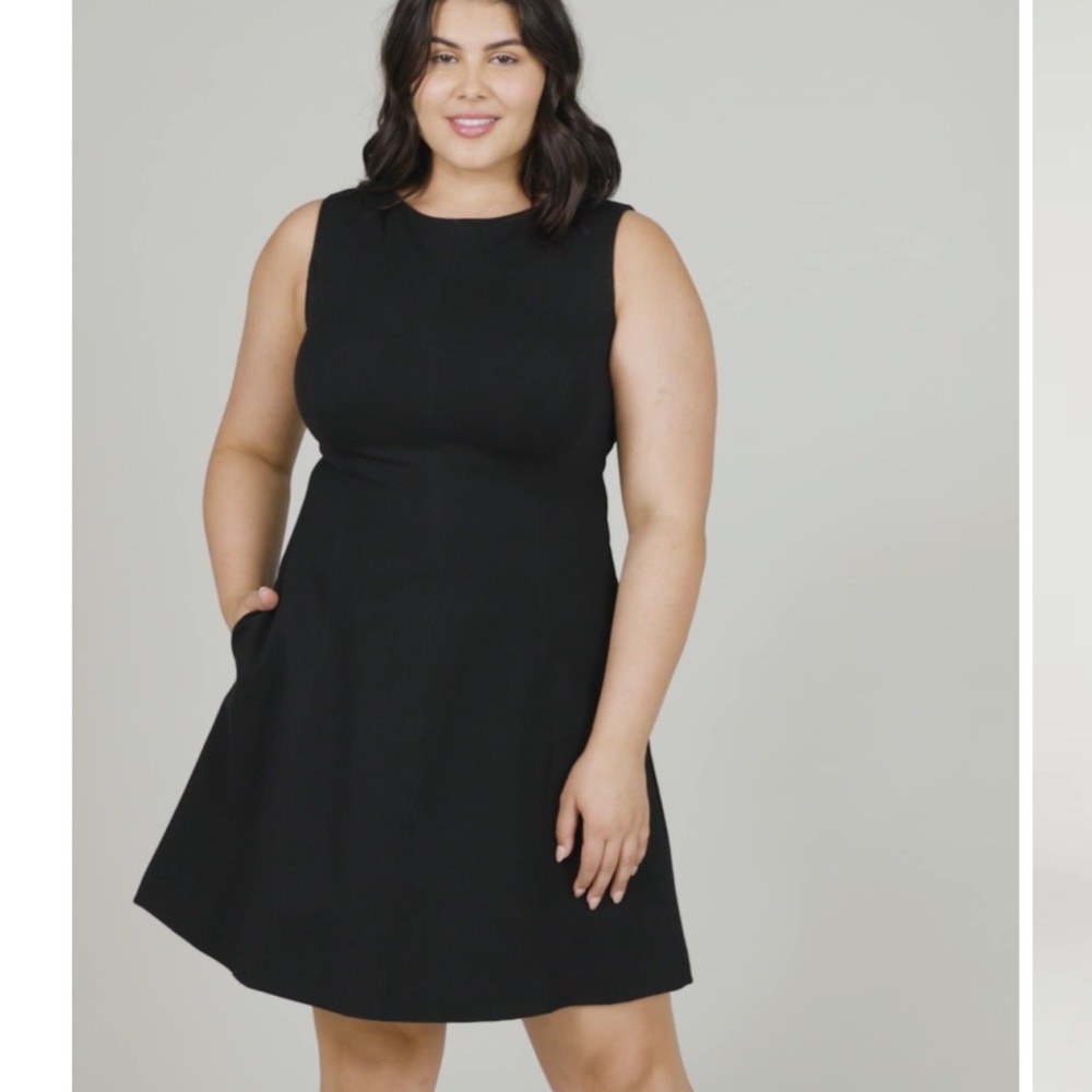 NWOT Spanx Perfect Fit and Flare Dress Black size L